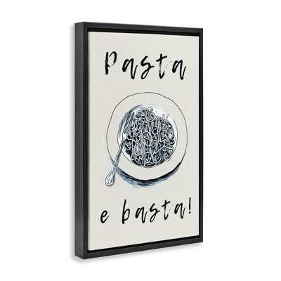 Pasta e Basta Meal Floating Frame, design by Andreas Magnusson