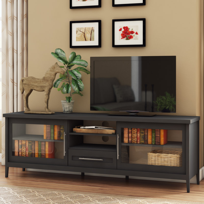 Starkville 71'' Media Console for TVs up to 85", Black