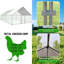 Grande cage à poules en métal pour poulailler avec cage imperméable et anti-ultraviolet-1764446438