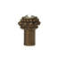 Caché small round knob with a rivoli Swarovski Aurore Boreale Crystalin Satin-1622383333