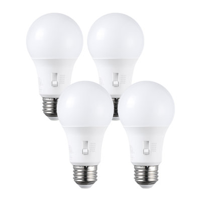 5cct A19 Led Light Bulb, Dimmable, E26 Base, 8w, 2700k/3000k/3500k/4000k/5000k Selectable, 800lm