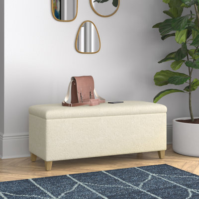 Peele Polyester Upholstered Storage Bench