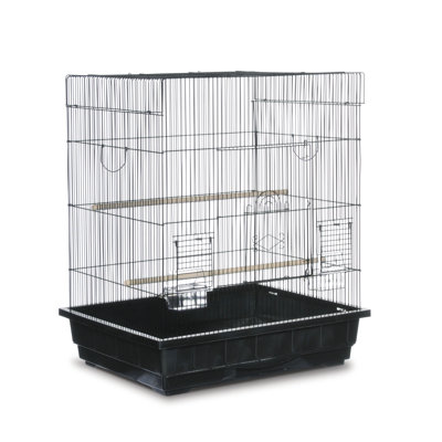 Gemma 29.5" Flat Table Top Bird Cage with Perch