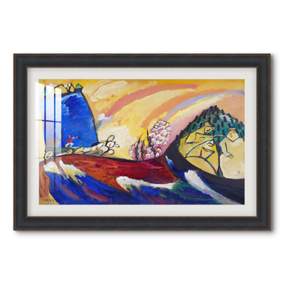 Painting with Troika, 1911-Wassily Kandinsky-Custom Framed Print