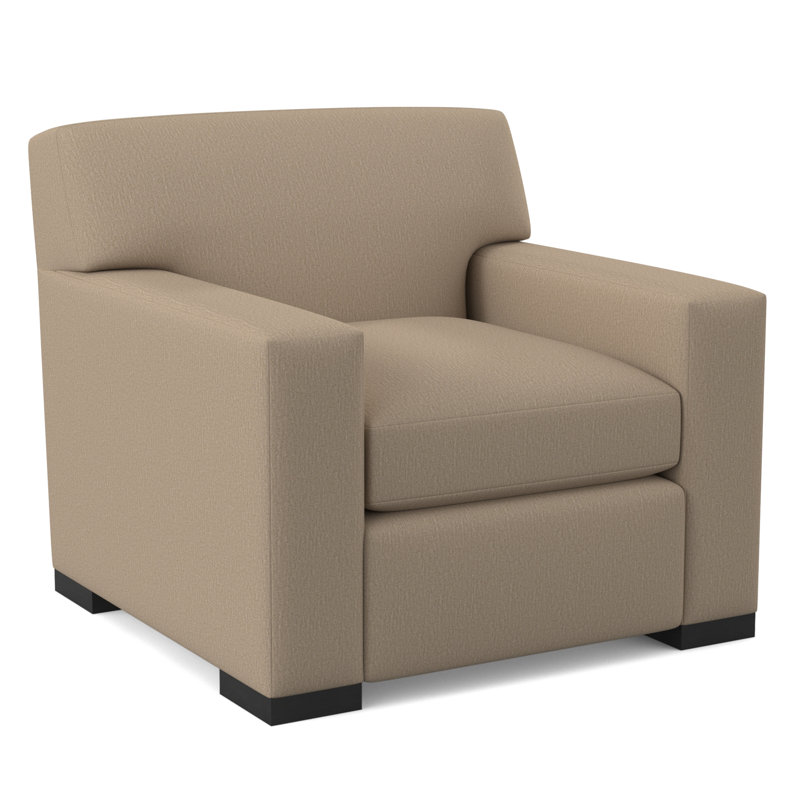 Elkins Armchair, Espresso, Elise Linen