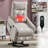 Chenille Single Motor Power Lift Recliner Chair with Massage and Heat for Elderly, Heavy Duty Motion Mechanism and One USB for Charging, Max Reclining Angle 155°-1443368563