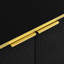 TV Cabinet with Four Doors, Gold Geometric Texture, Cable Holes, Metal Frame-1414624497