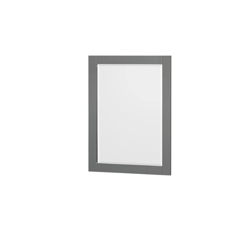 Meuble-lavabo simple autoportant 30 po avec plateau en marbre Sheffield et miroir 24 po Sheffield, Gris foncé