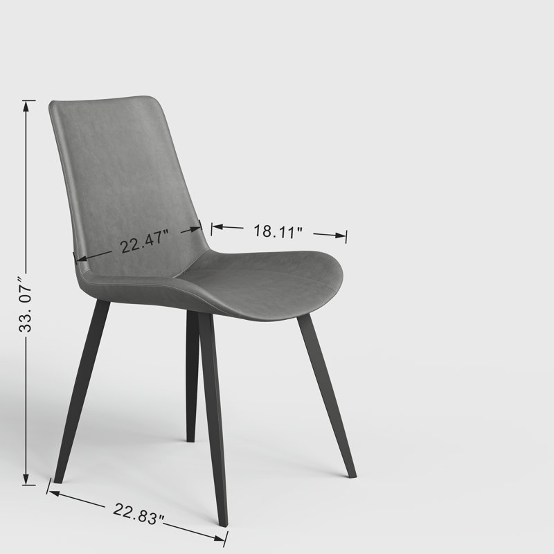 Chaise d'appoint Maksimiljan, Gris