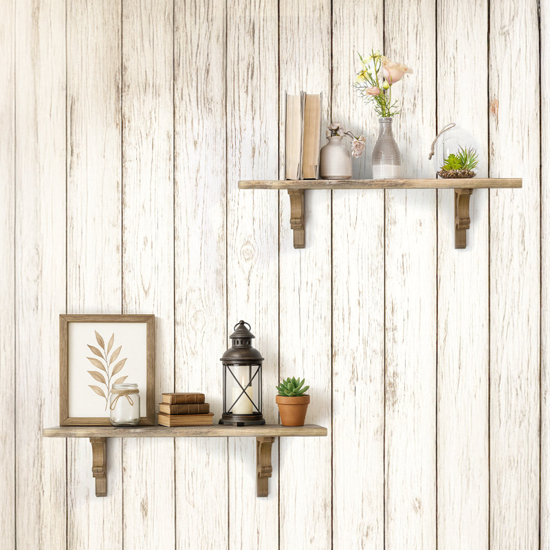 Eades Oak Bracket Shelf