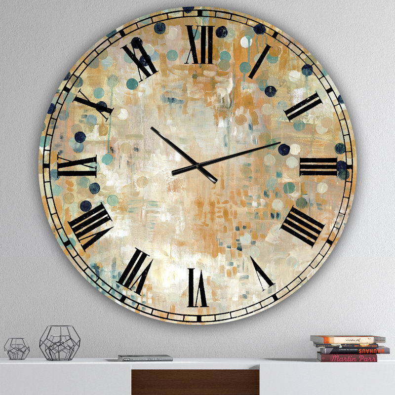 «I'm Take It Under considérer 2» - Grande horloge murale moderne, Surdimensionné