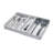 iDesign Eco BPA-Free Recycled Plastic Expandable Flatware and Cutlery Tray, Flint