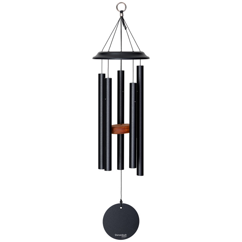 Shenandoah Melodies Aluminum Wind Chime, H 29 po x l 7 po x P 7 po, Noir