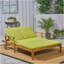 Double chaise longue de patio avec coussin-58746792