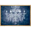 Impression sur toile sur toile lustre en cristal bleu marine et blanc fantaisiste-93589507-93589509