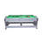Lazy Dog 7' 4-in-1 Revolving Game Table in White/Green-99324633