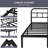 14-Inch Cal King Size Black Metal Platform Bed with Modern Headboard, Heavy-Duty Steel Support, Underbed Storage, No Box Spring Needed-1764274215-1800992349