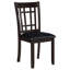 5 tables de salle à manger tonales, table avec rallonge, chaises noires rembourrées rondes convertibles en forme ovale, finition, base à 4 pieds, rangement fermé