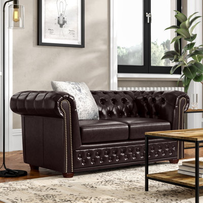 Auer Faux Leather Loveseat