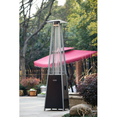 Quartz Galss Tube Patio Heater, Visual Flame Heater 40000BTU -Stainless Steel