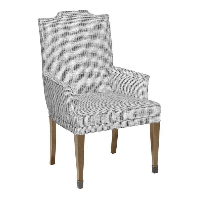 Travis By Michael Weiss Upholstered Arm Chair, Tommy Flax, Hampton, No