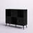 Storage Cube Organizer Sideboard Console Table with 3 Cubbies and 3 Cabinets-1745551502