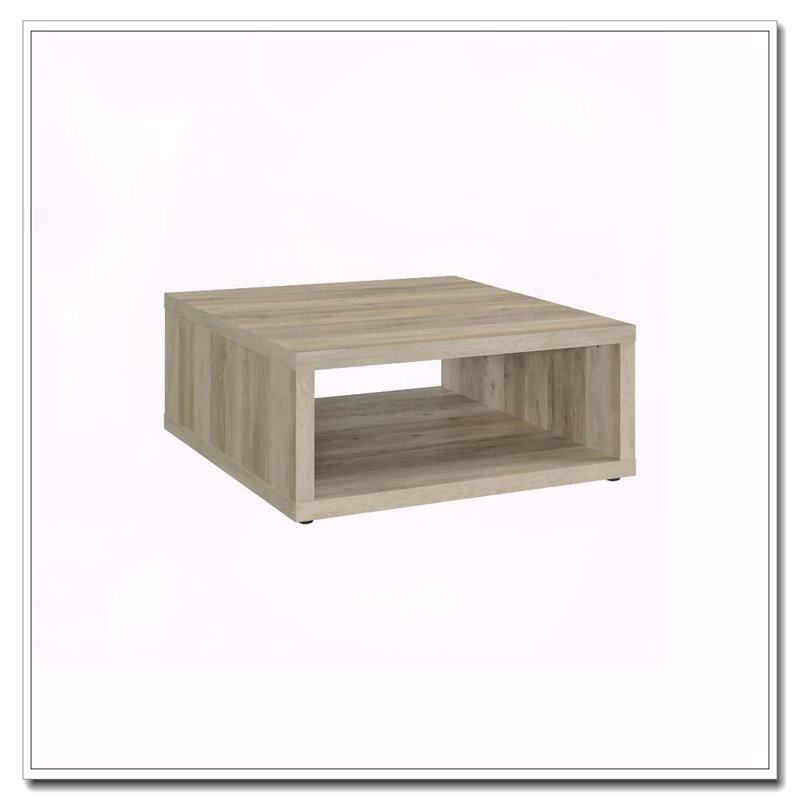 Flint Distressed Pine Square Engineered Wood Coffee Table