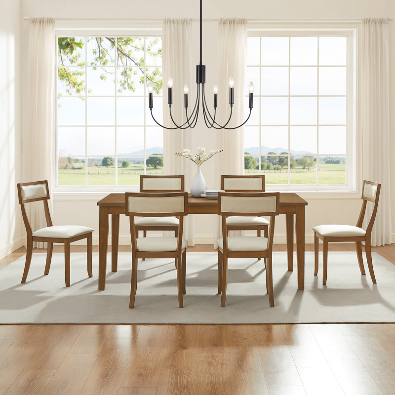 Herald 7-piece Dining Table Set For 6, 7 Pieces: Table, 6 Chairs