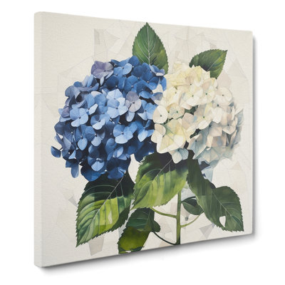 Hydrangea Bauhaus No.1 - Wrapped Canvas