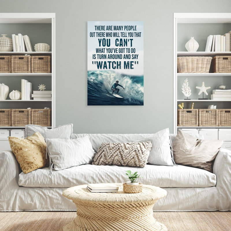 «Surfing Watch Me On», impression sur toile, H 36 po x l 24 po x P 1,25 po