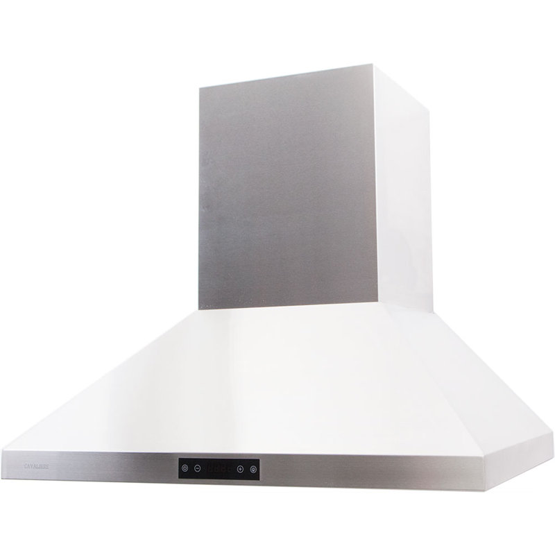 Cavaliere 30" Stainless Steel 600 CFM Ducted (Vented) Wall Range Hood with Baffle Filter