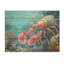 «Mantis Shrimp Dance - Coastal Coral Under Water Wood», art mural sur bois de pin naturel-101402239