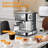 20 Bar Professional Espresso Machine With Milk Frother, Single & Double Shot, ESE Pod Compatible, Pressure Display, Removable Water Tank For Cappuccino, Latte, & Macchiato – Home Barista Edition