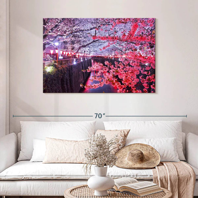 Nicci Meguro River At Spring, 30'' H x 45'' W