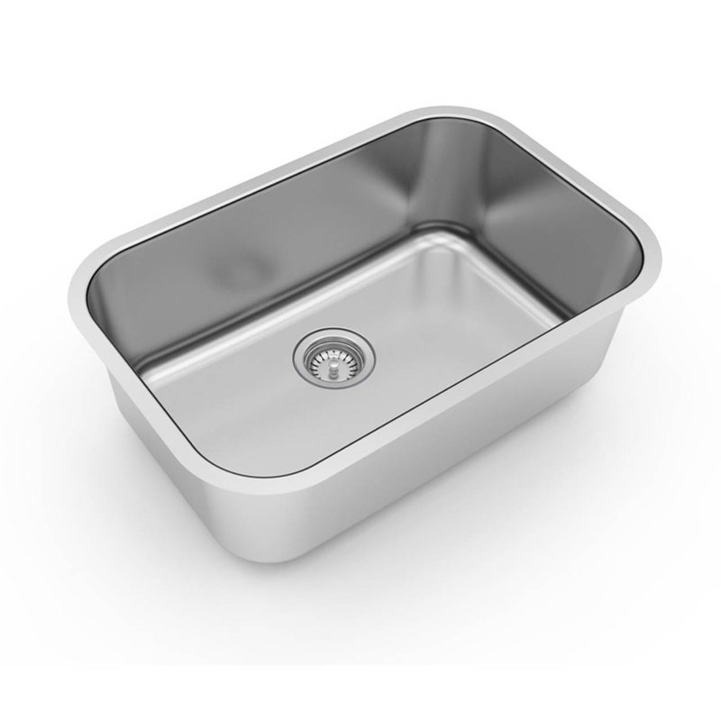 Dowell 18'' W Single Bowl Stainless Steel Undermount Kitchen Sink
