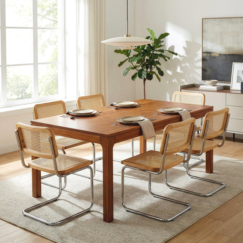 Amahni 18.1'' H Upholstered Metal Side Chair, Brown