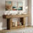 63" Wooden Console Table, Farmhouse 2-Tier Sofa Table Entryway Table-871062681-871062680