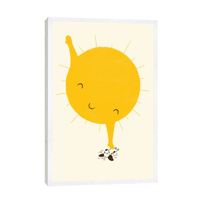 Belly Rub by Jay Fleck - Print on Canvas, White Framed Canvas, 66.04 cm H x 45.72 cm W