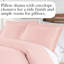Ensemble de housse de couette en lin rose pastel Southshore Fine Linens-1947770596-1944171968