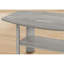 Ensemble de table, ensemble de 3 pièces, café, bout, côté, décor, salon, stratifié gris, transitionnel
