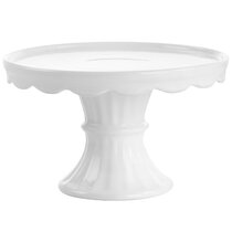 Jade Colored Glass Pedestal Cake Stand - Royal Table Settings