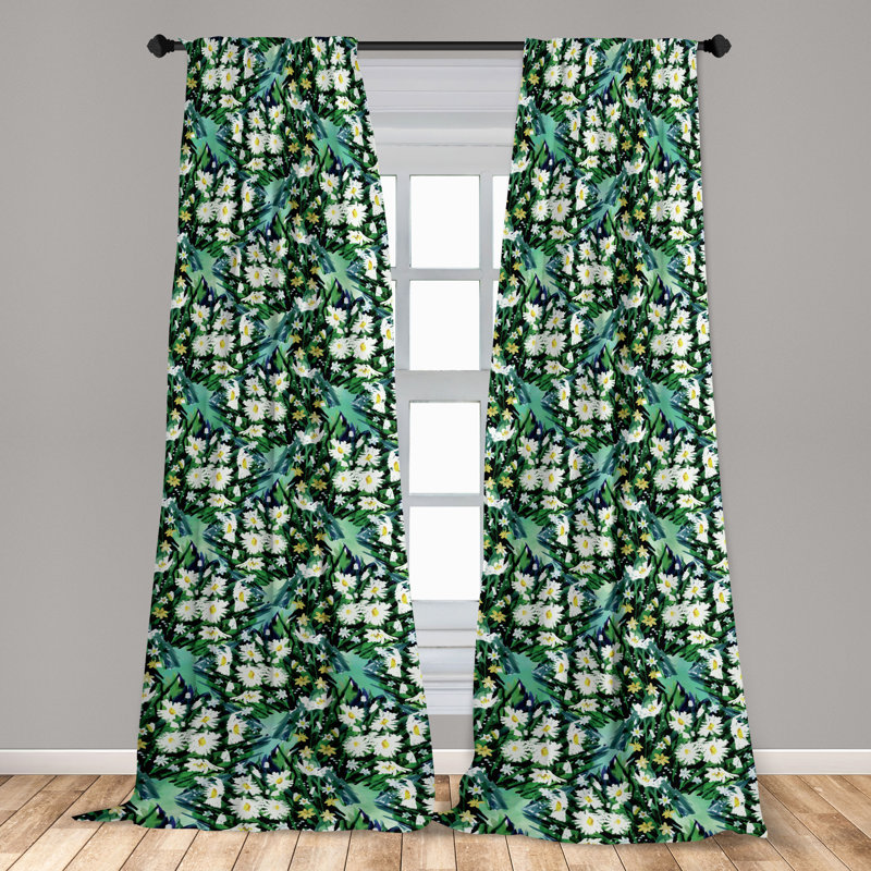 Semi Sheer Curtain Pair, 28" W x 84" L