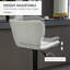 Ensemble de 2 tabourets de bar pivotants à hauteur réglable en cuir polyuréthane avec dossier et repose-pieds Latitude Run®-538647839