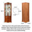 22.83 " L Solid Wood Bar Cabinet