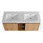 Ensemble de meuble-lavabo mural simple 47,6 po Kaceson