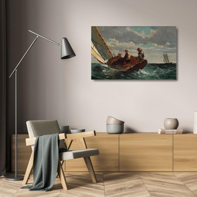 «Breezing up» par Winslow Homer - Art mural sur toile tendue avec châssis