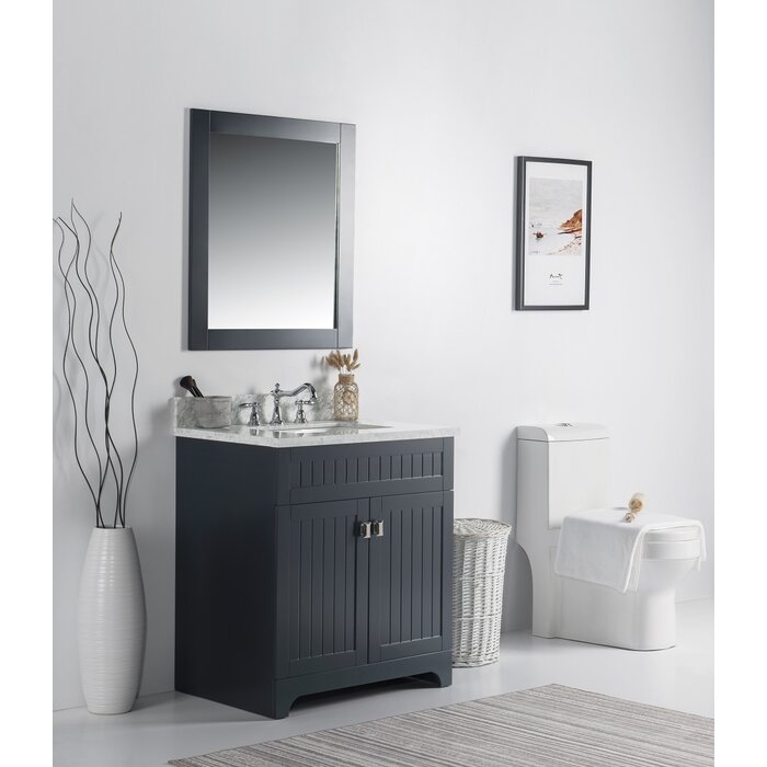 Red Barrel Studio® Seacliff 31'' Single Bathroom Vanity with Stone Top ...