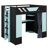 Full-Size Wooden Loft Bed Featuring Shelves, Blockout Drapes, And RGB Illumination-802946571