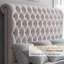 Jampier King Cream Diamond-Tufted Velvet Sleigh Bed with Nailhead Trim-1716676854-1716676855