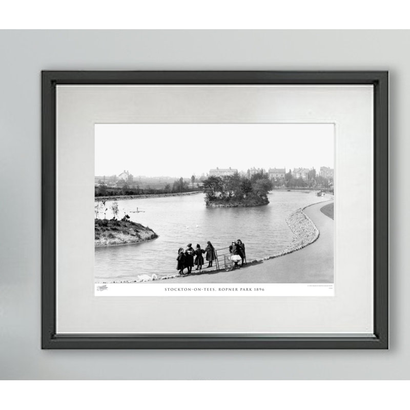 Stockton On Tees, Ropner Park 1896 - Single Picture Frame Print, 60cm H x 80cm W x 2.3cm D